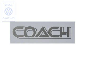 Volkswagen COACH-foliesticker - donker titaanzilver