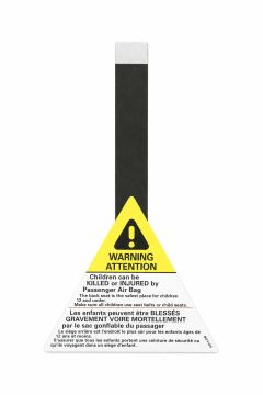 Originele sticker attentie-veiligheids