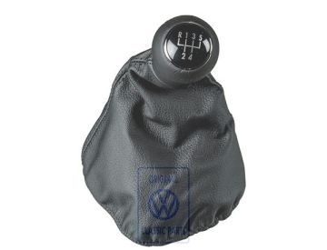 Volkswagen Golf 3 (1H) versnellingspookknop met hoes - satijnzwart