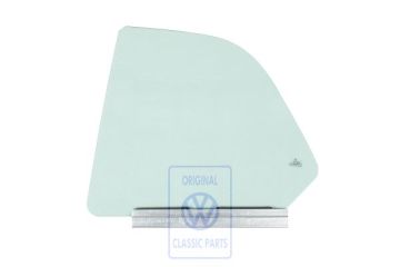 Volkswagen Golf 3 (1H) zijruit - linksachter, groen,