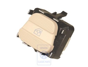 Volkswagen Golf 3 (1H) schakelaar elektrische ruit - passagierszijde, lichtbeige