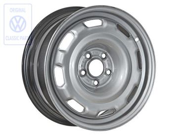 Volkswagen Golf 3 (1H) stalen velg 6,5Jx15 H2 ET43 5x100 - chroom (VR6)