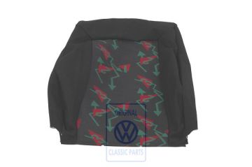 Volkswagen Golf 3 (1H) rugleuningbekleding voor sportstoel - zwart/rood/groen