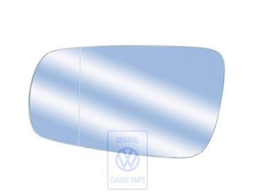 Volkswagen Golf 3 (1H) spiegelglas vlak, onverwarmd met draagplaat - links