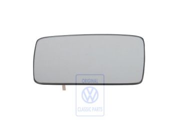 Volkswagen Golf 3 (1H) spiegelglas convex met draagplaat - links