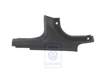 Volkswagen Golf 3 (1H) instaplijst - linksachter, satijnzwart, 4-deurs