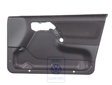 Volkswagen Golf 3 (1H) deurpaneel - rechtsvoor, zwart, stof, 4-deurs