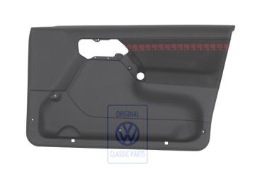 Volkswagen Golf 3 (1H) deurpaneel - rechtsvoor, zwart/rood, stof, 4-deurs