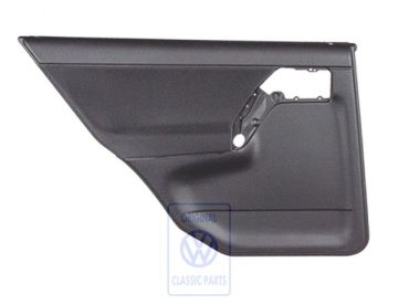 Volkswagen Golf 3 (1H) deurpaneel - linksachter, zwart, stof