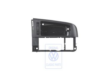 Volkswagen Golf 3 (1H) luchtroosterhuis - rechts, satijnzwart, rechtsgestuurd
