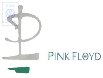 Volkswagen Golf 3 (1H) folieopschrift PINK FLOYD voor C-stijl - links