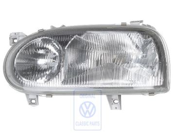 Volkswagen Golf 3 (1H) dubbele halogeenkoplamp links - rechtsrijdend verkeer