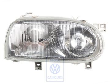 Volkswagen Golf 3 (1H) dubbele halogeenkoplamp rechts - rechtsrijdend verkeer