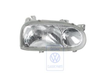 Volkswagen Golf 3 (1H) dubbele halogeenkoplamp rechts - linksrijdend verkeer