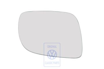 Volkswagen spiegelglas convex, verwarmd met draagplaat - rechts