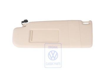 Volkswagen zonneklep met verlichte spiegel - links, maïszijdebeige