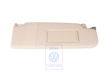 Volkswagen zonneklep met verlichte spiegel - rechts, maïszijdebeige