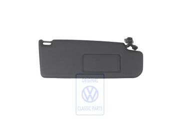 Volkswagen Golf 6 (5K) zonneklep met verlichte spiegel - rechts, zwart, Japan