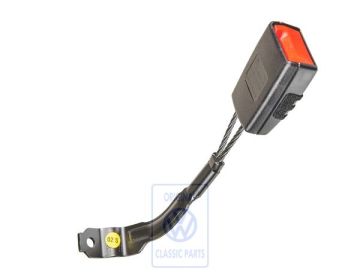 Volkswagen Golf 5 (1K) gordelslot links zonder waarschuwingscontact - zwart/rood