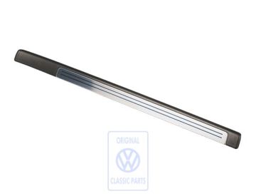 Volkswagen Golf 5 (1K) instaplijst - linksvoor, satijnzwart/aluminium, 4-deurs