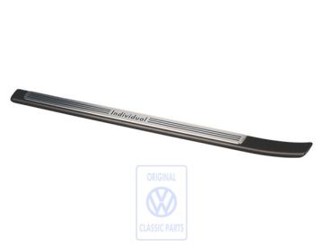 Volkswagen Golf 5 (1K) instaplijst - linksvoor, satijnzwart/aluminium, 4-deurs