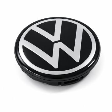 Originele Volkswagen naafkap - zwart/chroom