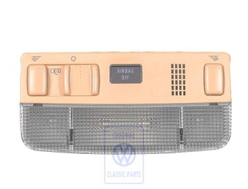 Volkswagen Passat B5 (3B) interieurlamp met controlelamp passagiersairbag - puurbeige