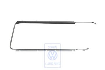 Volkswagen Transporter T2 sierlijst portierraam - links, glanzend