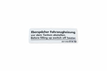 Originele sticker voor standkachel