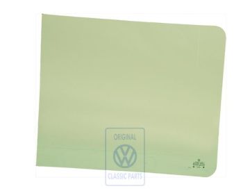 Volkswagen Transporter T3 zijruit vast 477 x 399,5 mm - groen