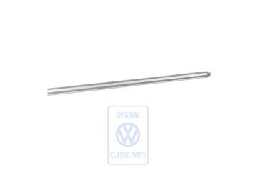 Volkswagen Transporter T3 vergrendelrail schuifraam - rechtsvoor, chroomkleurig