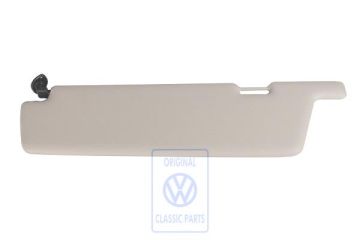 Volkswagen Transporter T3 zwenkbare zonneklep met verlichte spiegel - links, beigegrijs