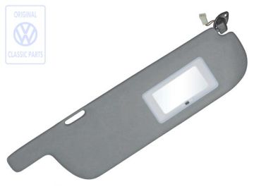 Volkswagen Transporter T3 zwenkbare zonneklep met verlichte spiegel - rechts, lichtgrijs