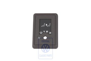 Volkswagen Transporter T3 schakelaarafdekking extra verwarming - zadelbruin