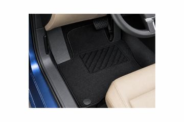 VW bedrijfswagens Crafter (2E) velours mattenset - zwart