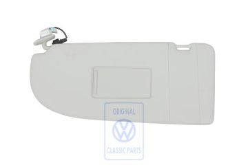 Volkswagen Caddy 3 (2K) zonneklep met verlichte spiegel - links, parelgrijs
