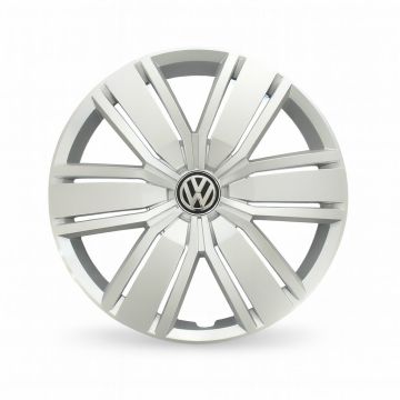 VW bedrijfswagens Crafter (SY) wieldop - wieldop chroomglans/zwart/fijnzilver
