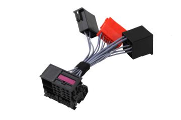 Adapter voor navigatie-unit RNS-E voor Audi — voertuig + hoofdunit (A3 8P, A4 8E, Sound 9VD)