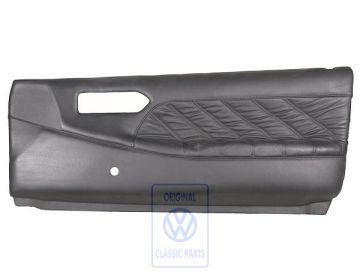 Volkswagen Passat B3 deurpaneel - rechtsvoor, zwart leer