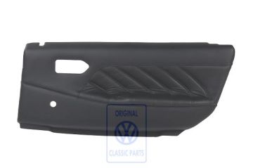 Volkswagen Passat B3 deurpaneel - rechtsachter, zwart kunstleer