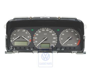 Volkswagen Passat B4 instrumentenpaneel 220 km/u met multifunctioneel display (ADZ)