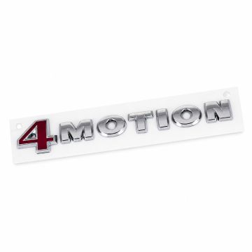 Volkswagen 4Motion-embleem achter - chroom/rood