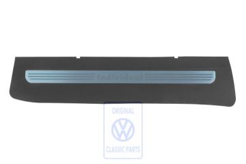 Volkswagen Passat B6 (3C) beschermfolie - linksachter, zwart/chroom