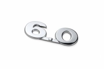 Original Volkswagen 6.0 chrome lettering met zelfklevende 3D0853675K 739