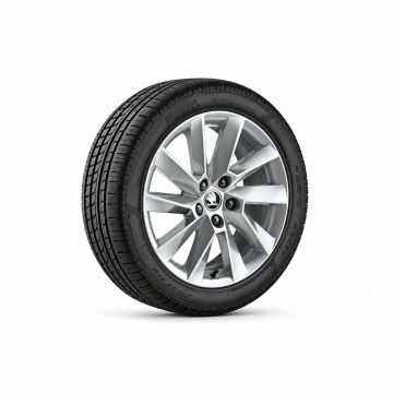 Škoda Superb 3 (3V) lichtmetalen velg - zilver (17 inch)
