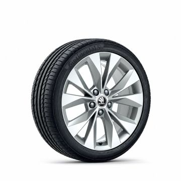 Škoda Superb 3 (3V) lichtmetalen velg - zilver (18 inch)