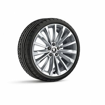 Škoda Superb 3 (3V) lichtmetalen velg - zilver (19 inch)
