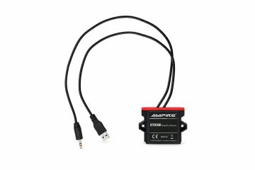 Bluetooth-ontvanger met 3.5 mm jack en USB voor voertuigen AMPIRE A2DP Ampire BTR300