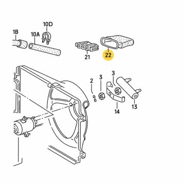 Volkswagen doorvoertule koelventilator