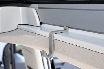 Kledinghaak / kledingrail met dak-/dakbevestiging voor Volkswagen T5 / T6 Bulli